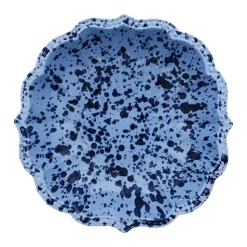 Speckled Serving Bowl in Blue