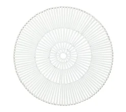 Spoke Placemat in White, Set of 4