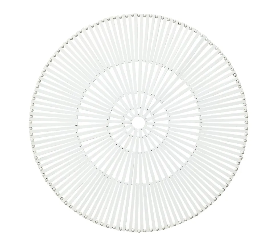 Spoke Placemat in White, Set of 4