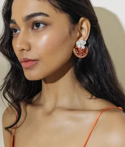 Spritz Please Orange Slice Earrings