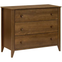 Sprout 3-Drawer Changer Dresser with Removable Changing Tray in Natural Walnut