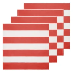St. Tropez Napkins in Red, Set of 6
