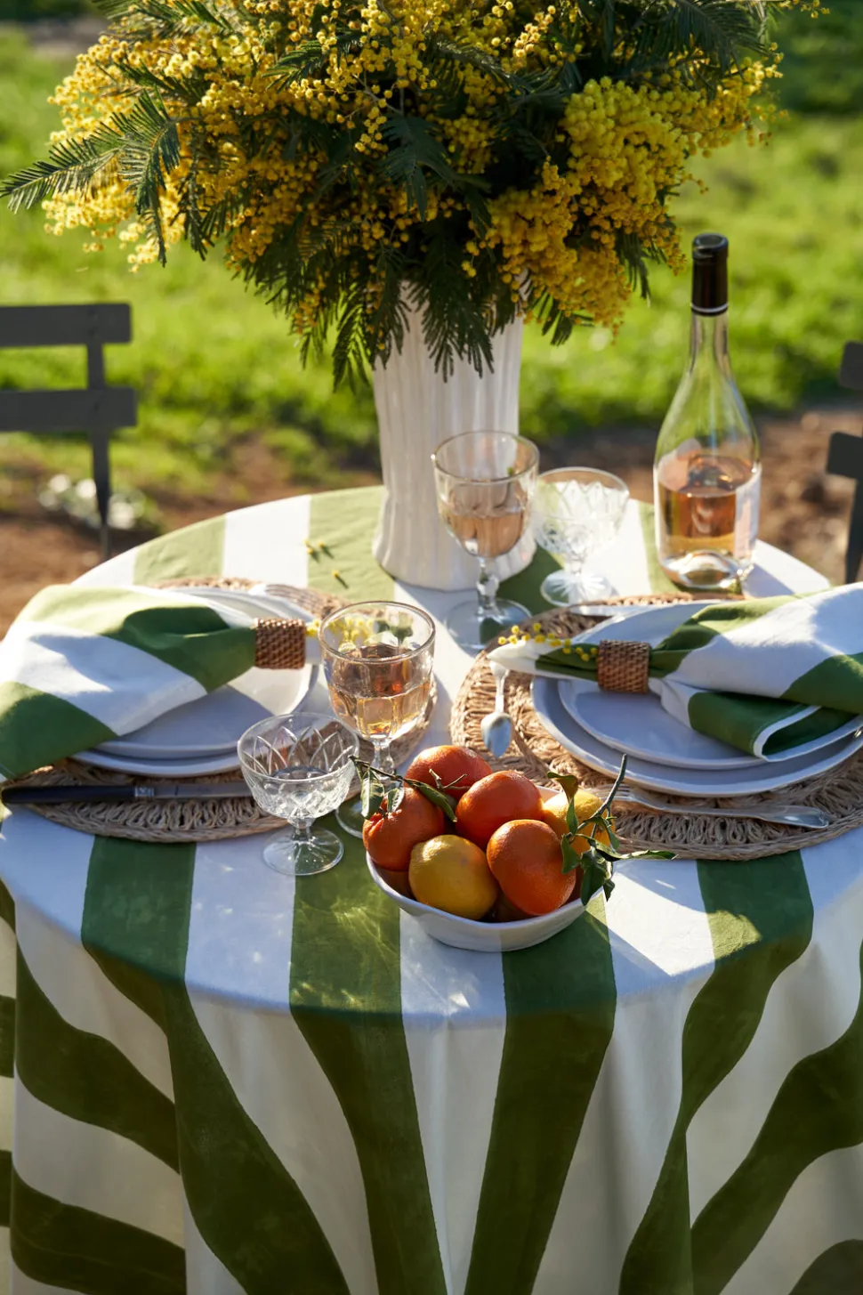 St. Tropez Tablecloth in Vert