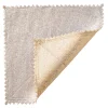 Stamped Reversible Placemat in Silver & Gold, Set of 4