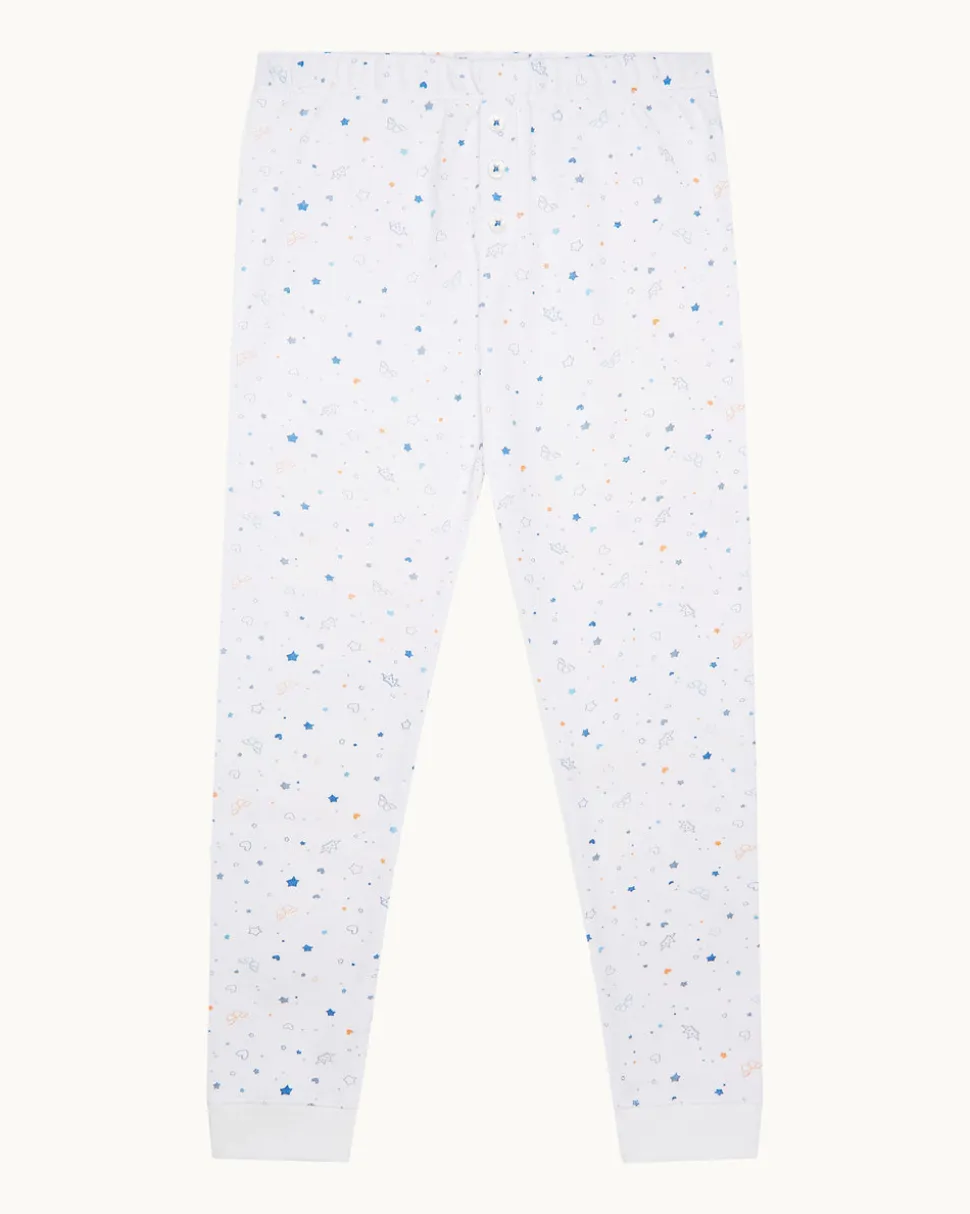 Star & Crown Pajama in Child Blue