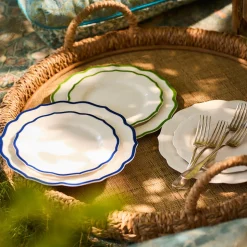 Stella Scalloped Verde Dinner Plate