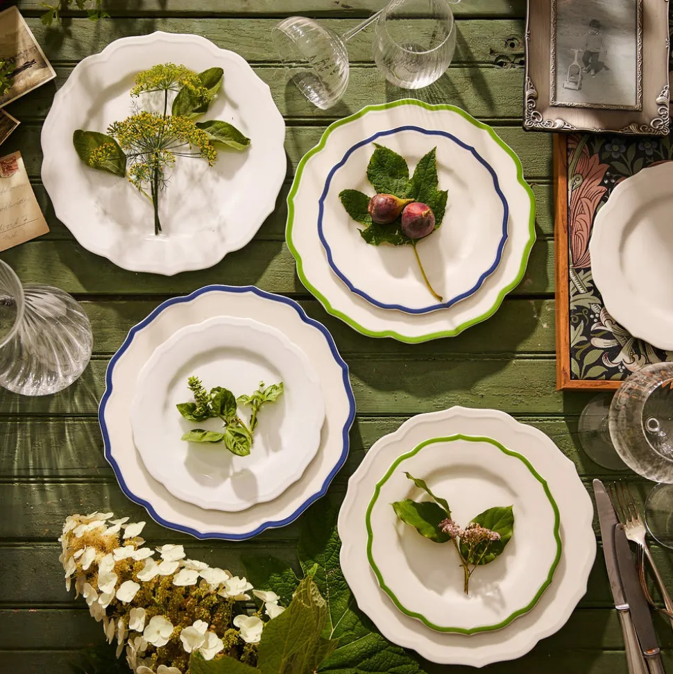 Stella Scalloped Verde Salad Plate