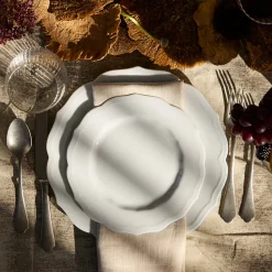 Stella Scalloped White Dinner Plate