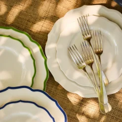Stella Scalloped White Dinner Plate