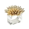 Stellar Napkin Ring in Gold, Set of 4