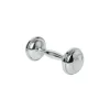 Sterling Silver Beaded Dumbbell Rattle