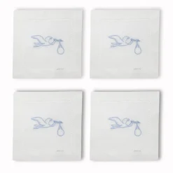 Stork Cocktail Napkins, Set of 4