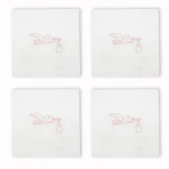 Stork Cocktail Napkins, Set of 4