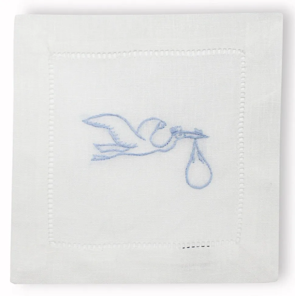 Stork Cocktail Napkins, Set of 4