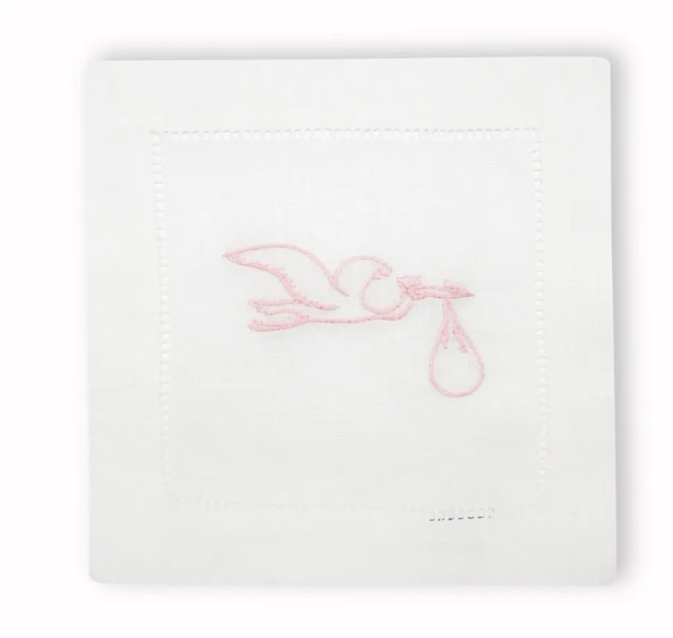 Stork Cocktail Napkins, Set of 4
