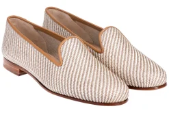 Straw Cream Raffia Slipper