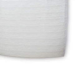 Striped Crib Sheet in Stripes Away Sea