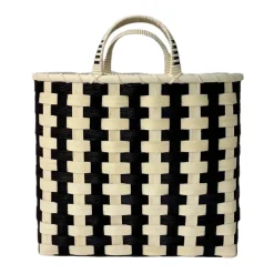 Striped Shopping Basket