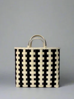 Striped Shopping Basket