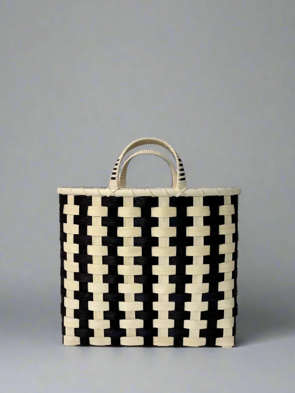 Striped Shopping Basket