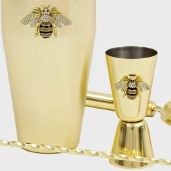 Stripey Bee Cocktail Shaker Set