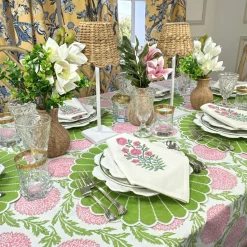 Studio Collection: Pippa Placemat in Green & White, Set of 4