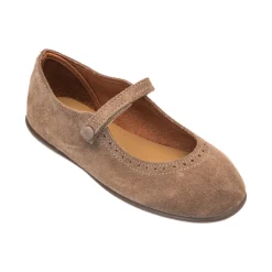 Suede Mary Jane Beige