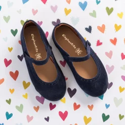 Suede Mary Jane Blue