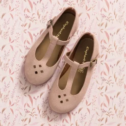 Suede TBar Rose