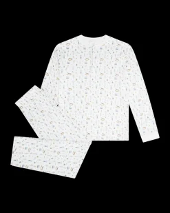 Sugar Plum Fairies Henley Pajama in Pink