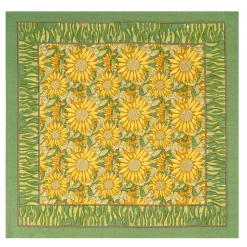 Sunflower Napkins in Yellow & Green, Set of 6