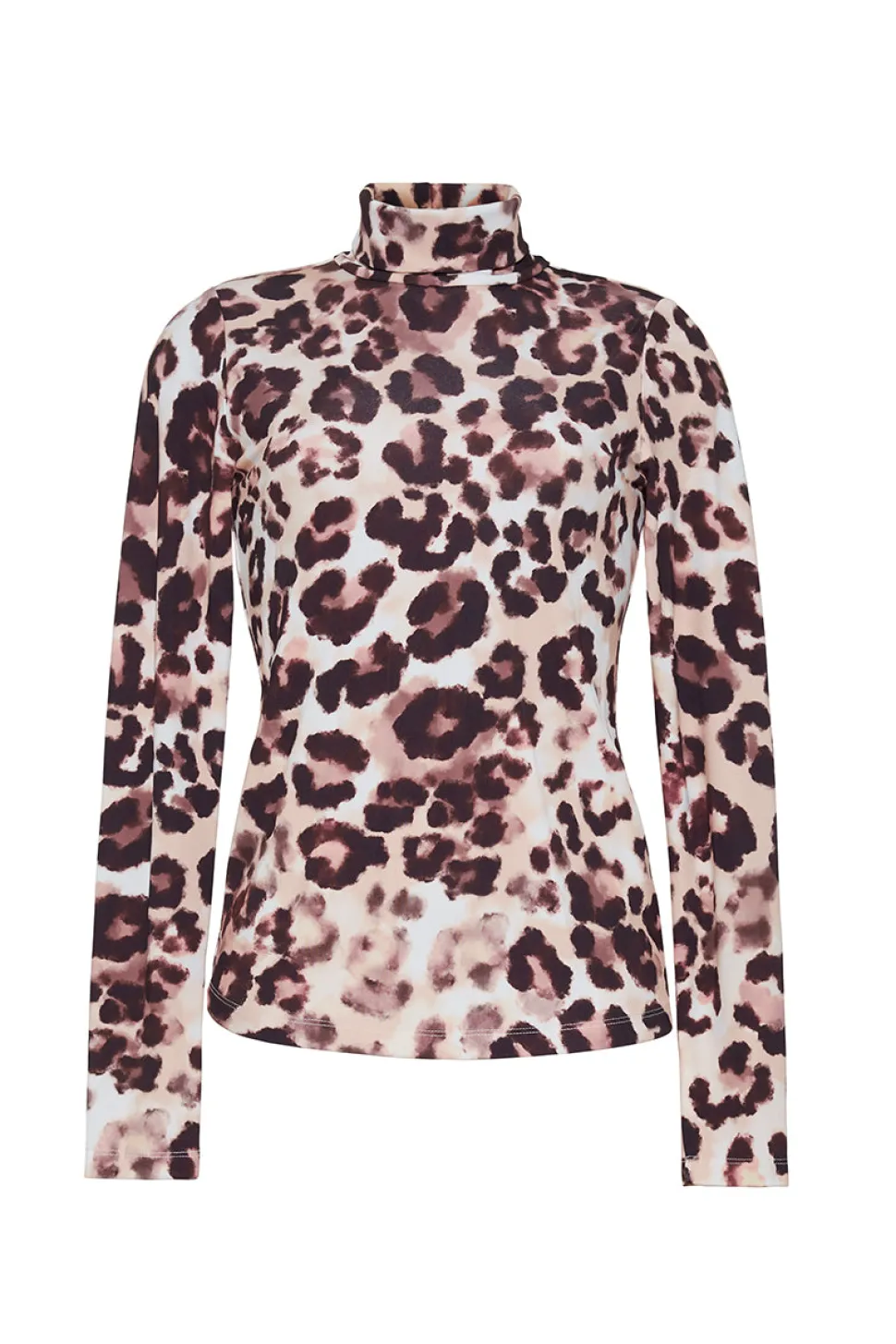Suzie Top in Abstract Cheetah Ivory