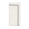 Swag Napkin in White, Gunmetal & Silver, Set of 4