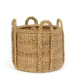 Sweater Weave Fireplace Basket