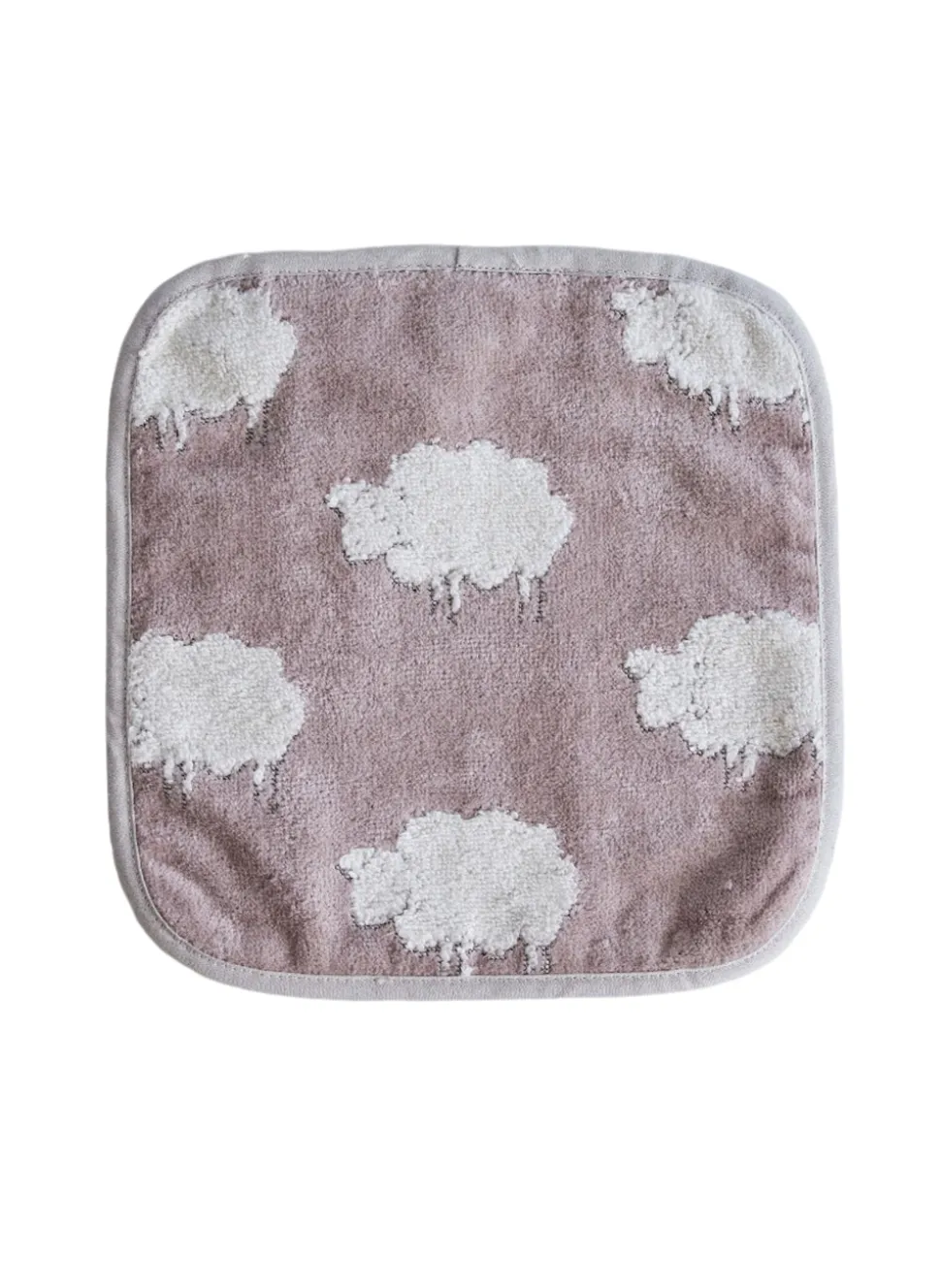 Sweet Sheep Jacquard Wash Cloth