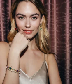 Tabitha Gem Link Bracelet in Multi