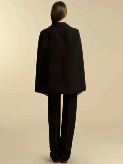 Tailored Basque Cape in Black
