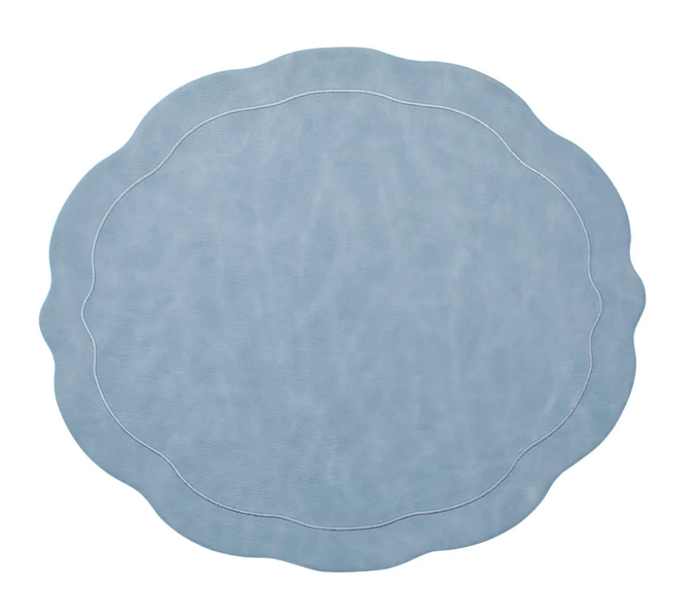 Tailored Placemats in Periwinkle, Set of 4