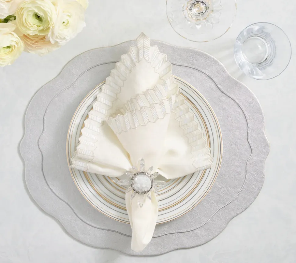 Tailored Placemats in Silver, Set of 4