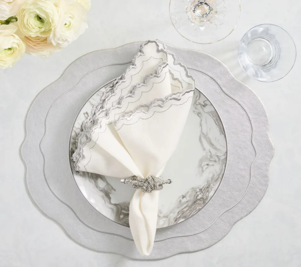 Tailored Placemats in Silver, Set of 4