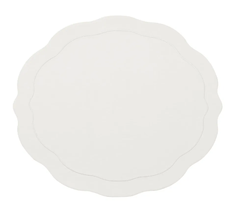 Tailored Placemats in White, Set of 4