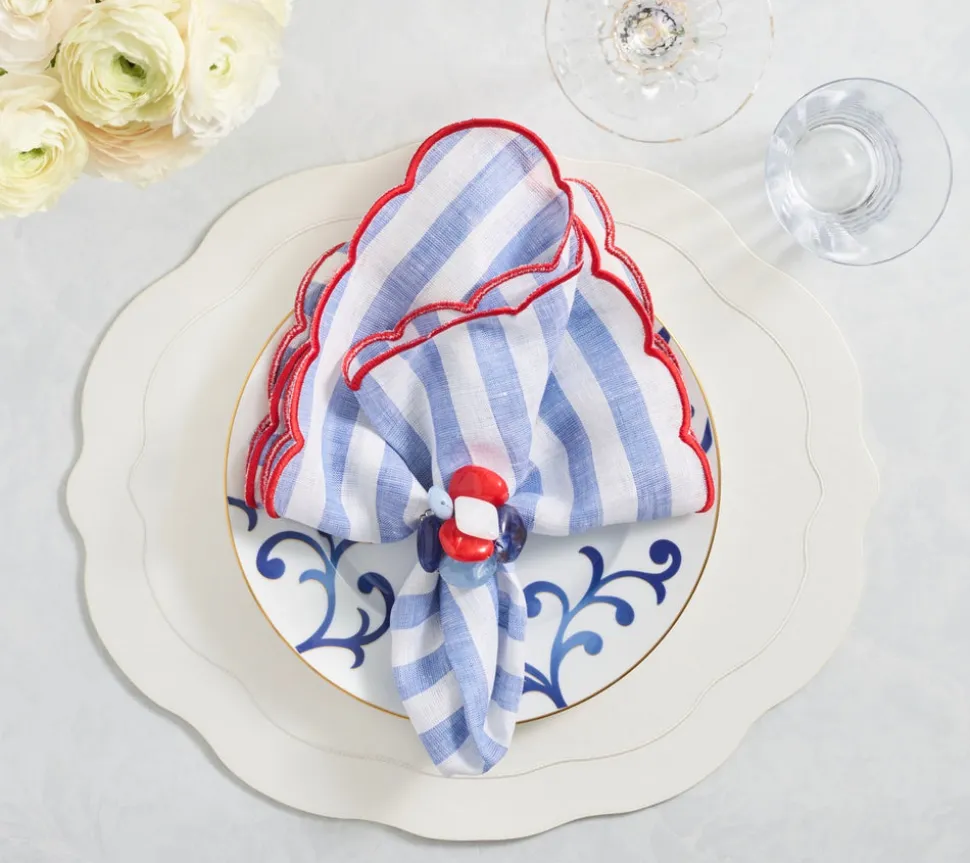 Tailored Placemats in White, Set of 4