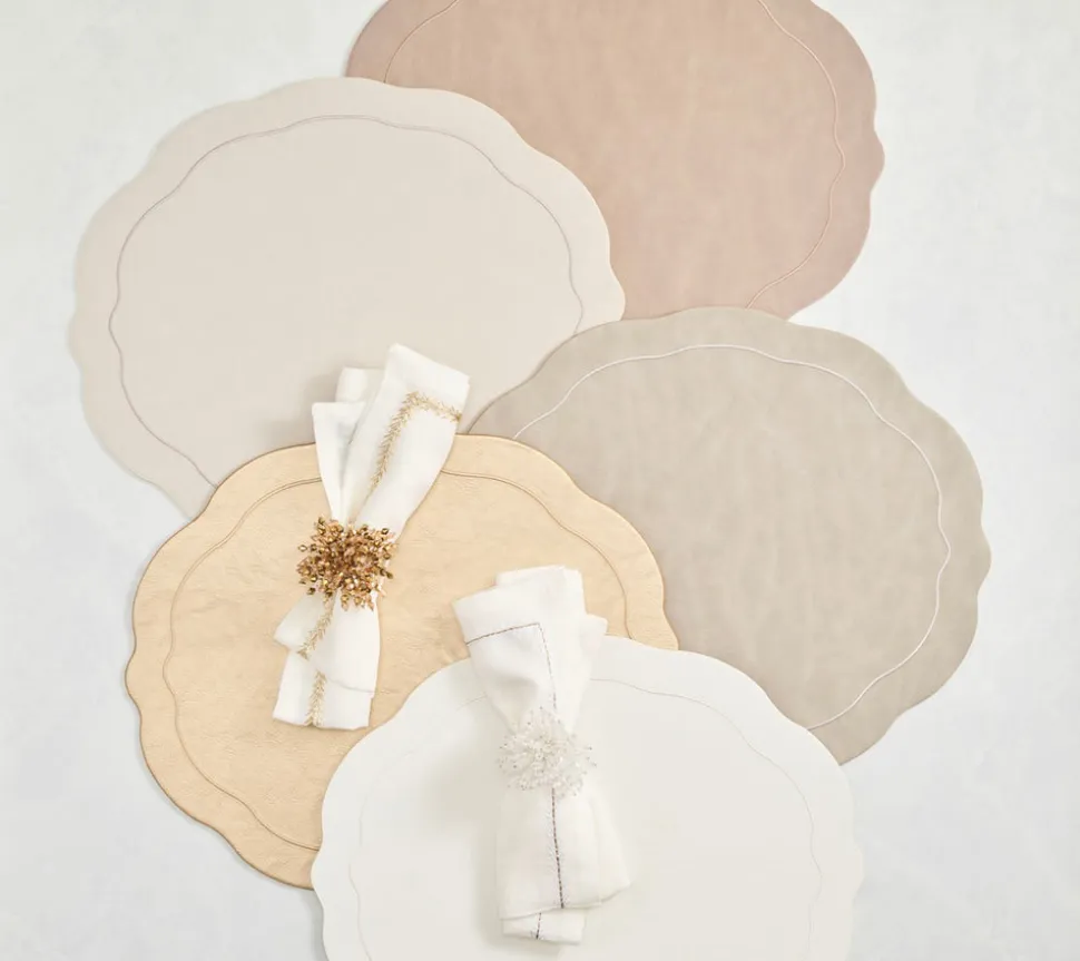 Tailored Placemats in White, Set of 4