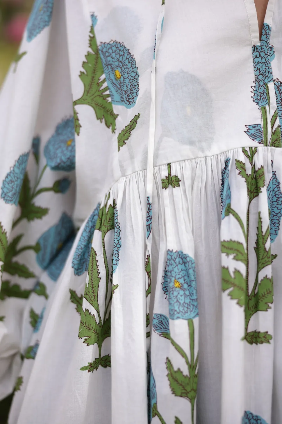 Taj Mini Dress Blue Flower