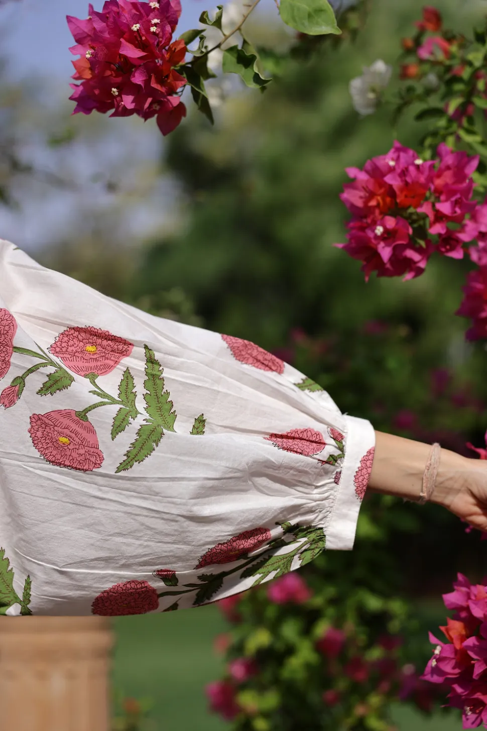 Taj Mini Dress in Pink Flower