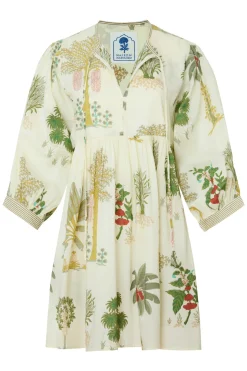 Taj Mini Dress Palm Natural