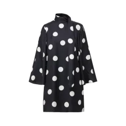 Talia Dress In Jumbo Dancing Dot Silk Twill