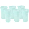 Tall Hand Blown Tumbler in Celadon, Set of 6