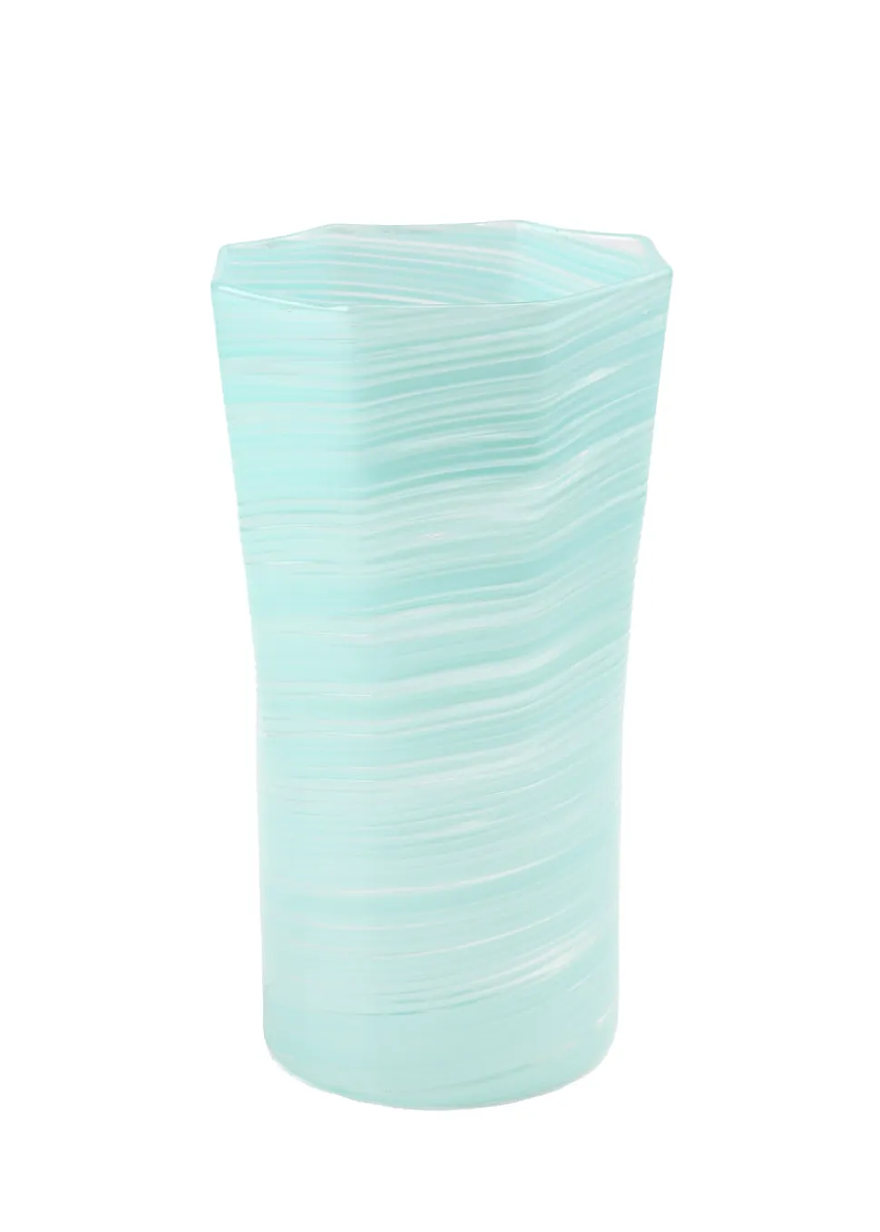 Tall Hand Blown Tumbler in Celadon, Set of 6