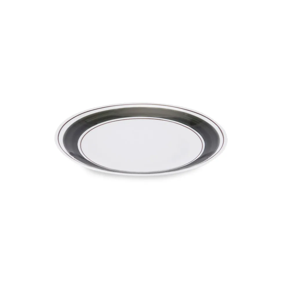 Tangerine Dessert Plate In Khaki